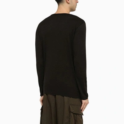 Shop Dries Van Noten Habbot Long Sleeve T-shirt Black Men In Multicolor