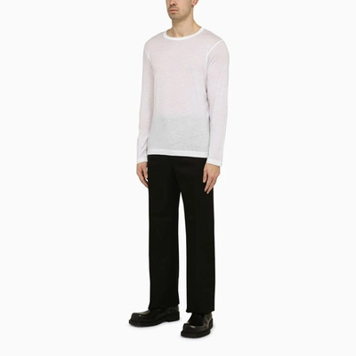 Shop Dries Van Noten Habbot Long Sleeve T-shirt White Men