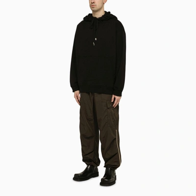 Shop Dries Van Noten Haxel Sweatshirt Hoodie Black Men In Multicolor