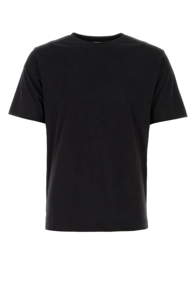 Shop Dries Van Noten Man Black Cotton T-shirt