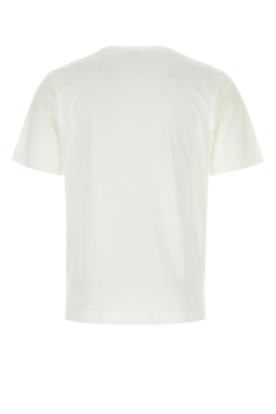 Shop Dries Van Noten Man White Cotton T-shirt