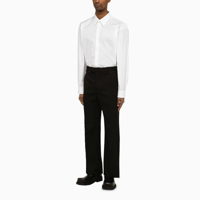 Shop Dries Van Noten White Long Sleeve Croom Shirt Men