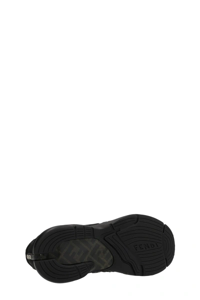 Shop Fendi Men 'faster Running' Sneakers In Black