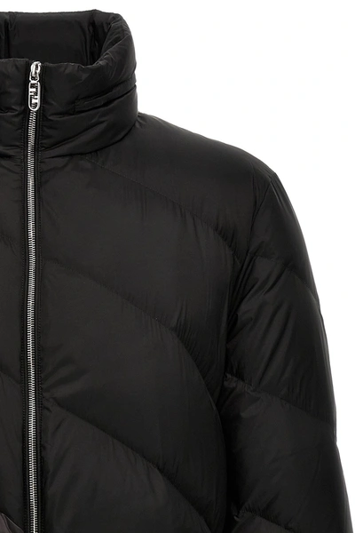 Shop Fendi Men ' Diagonal' Down Jacket In Black