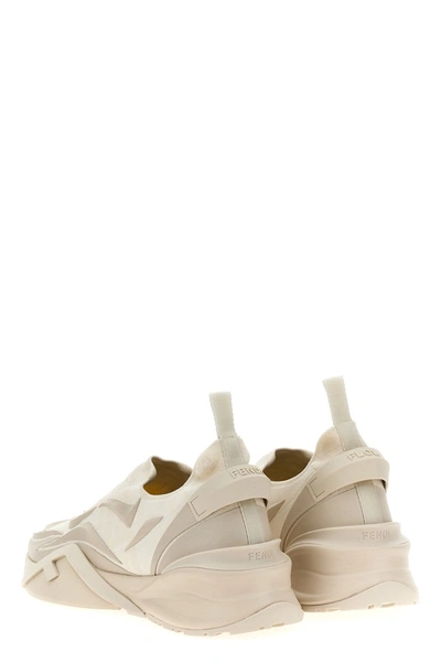 Shop Fendi Men ' Flow' Sneakers In White