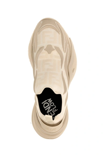 Shop Fendi Men ' Flow' Sneakers In White