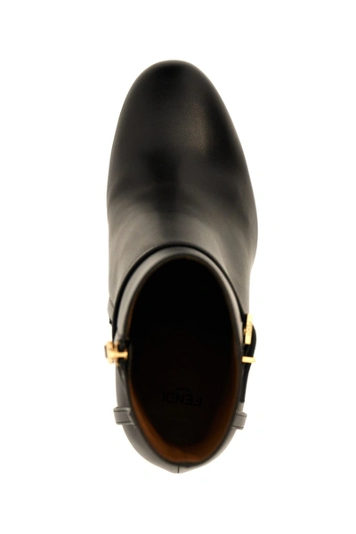 Shop Fendi Women 'delfina' Ankle Boots In Black