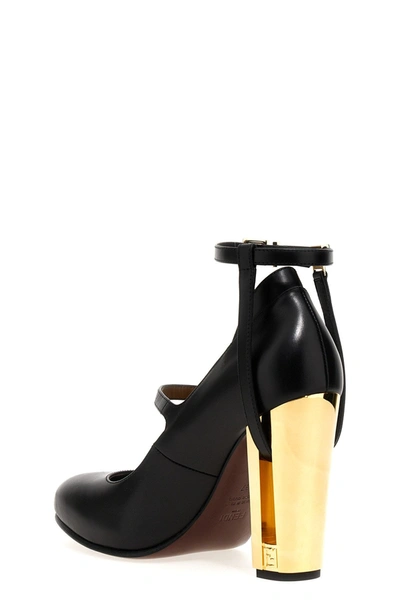 Shop Fendi Women 'delfina' Pumps In Black