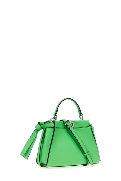 Shop Fendi Women 'peekaboo' Small Handbag In Green