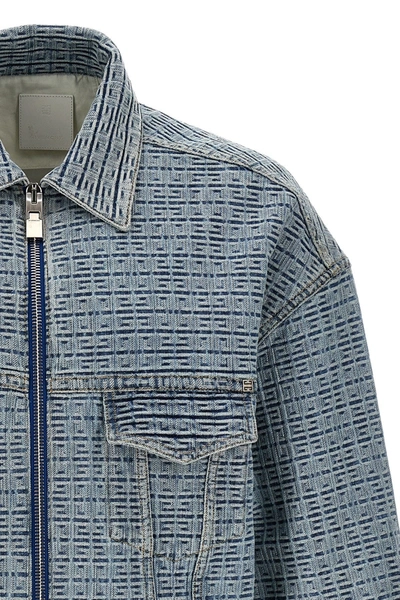 Shop Givenchy Men '4g' Jacket In Blue