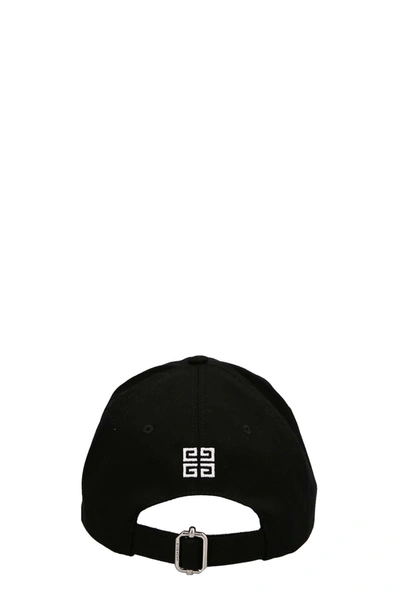 Shop Givenchy Men 'curved Logo' Cap In Black