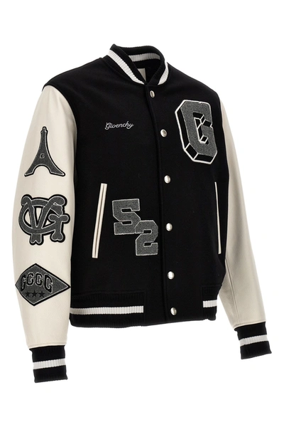 Shop Givenchy Men Patches And Embroidery Bomber Jacket In Multicolor