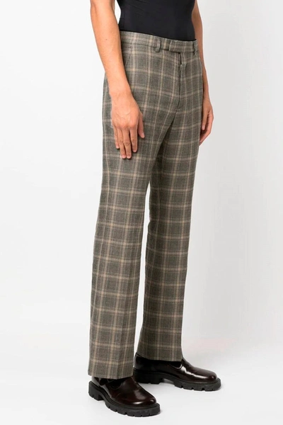 Shop Gucci Men Prince Of Wales Trousers In Multicolor