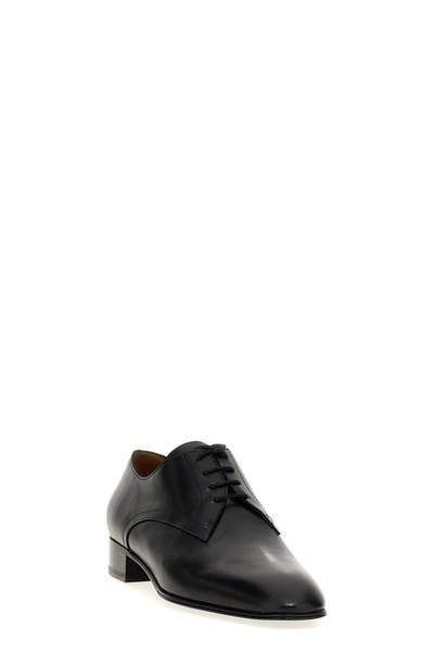 Shop The Row Women 'kay Oxford' Lace Up Shoes In Black