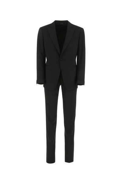 Tom Ford Two-button Wool Suit In Black