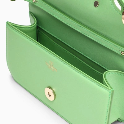 Shop Valentino Garavani Locò Mint Green Shoulder Bag Women