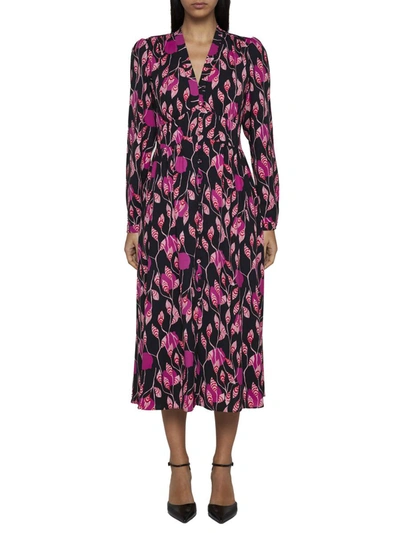 Shop Diane Von Furstenberg Dresses In Lantern Leaves Posion Pk Lg