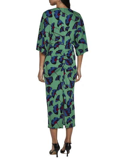 Shop Diane Von Furstenberg Dresses In Falling Gingko Venus Gn