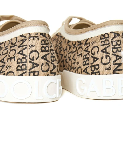 Shop Dolce & Gabbana Sneakers In Nero F.do Beige