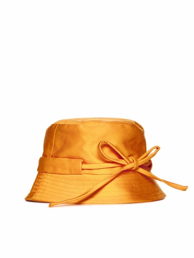 Shop Jacquemus Hats In Dark Orange