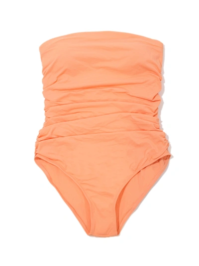 Shop Hanky Panky Bandeau One Piece Swimsuit In Orange