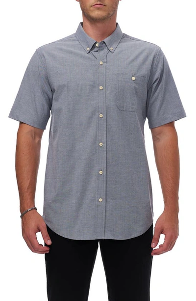 Shop Ezekiel Hale Short Sleeve Shirt In Blue