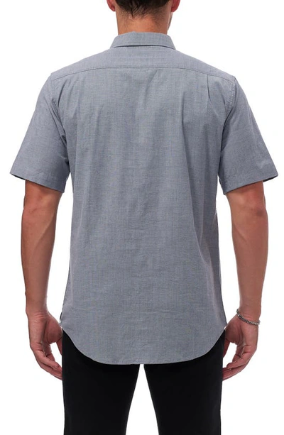 Shop Ezekiel Hale Short Sleeve Shirt In Blue