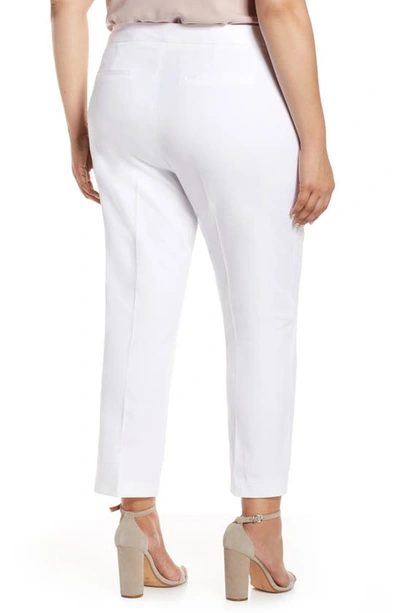 Shop Vince Camuto Stretch Twill Crop Pants In Ultra White