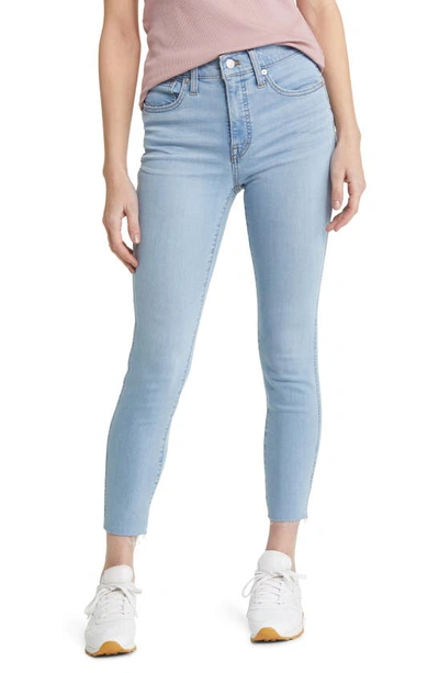 Shop Madewell 10-inch High Waist Skinny Crop Jeans In Charlemont Wash
