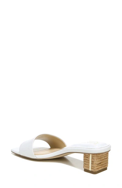 Shop Franco Sarto Cruella Slide Sandal In White Leather
