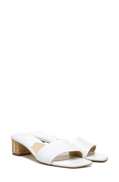 Shop Franco Sarto Cruella Slide Sandal In White Leather
