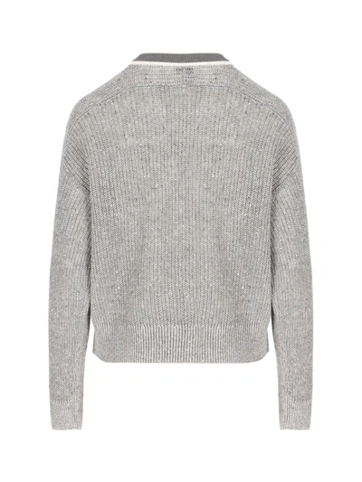 Shop Brunello Cucinelli Knitwear In Medium Gray