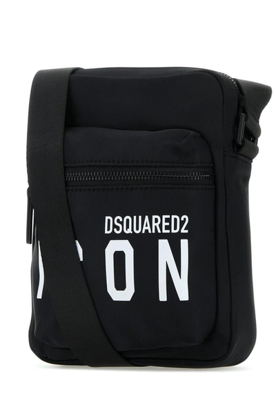 Shop Dsquared2 Dsquared Shoulder Bags In Blackblack
