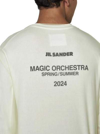 Shop Jil Sander T-shirts And Polos In Pistacchio Cream (745 + 104)