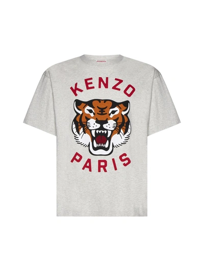 Shop Kenzo T-shirts And Polos In Pale Grey