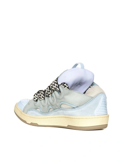Shop Lanvin Sneakers In Pale Blue