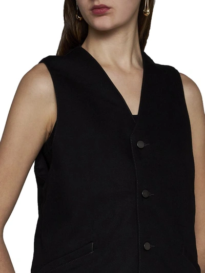 Shop Lemaire Jackets In Black Denim