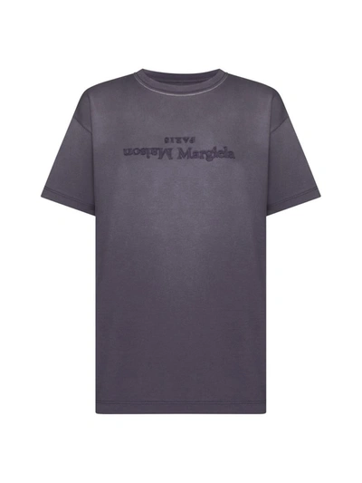 Shop Maison Margiela T-shirts And Polos In Aubergine