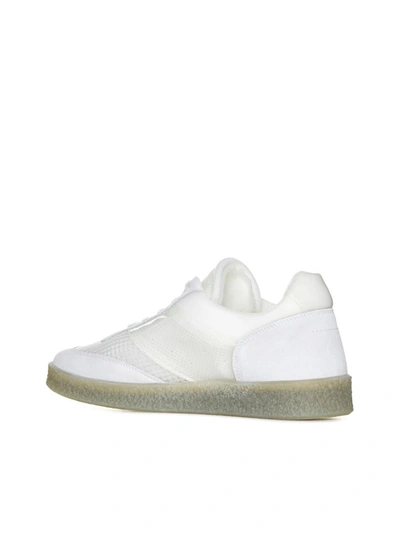 Shop Mm6 Maison Margiela Sneakers In White Sand