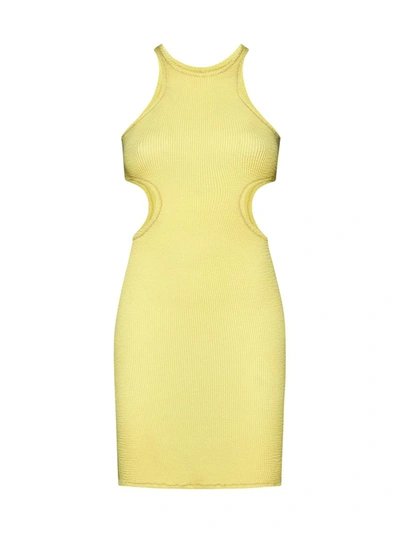 Shop Reina Olga Dresses In Pastel Yellow