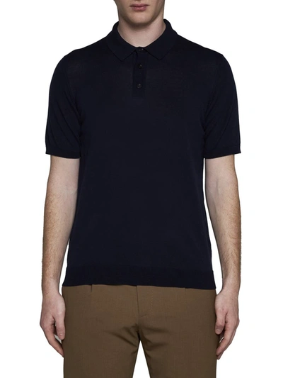 Shop Roberto Collina T-shirts And Polos In Blue
