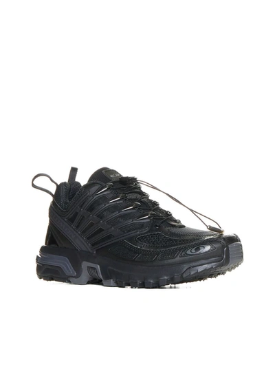 Shop Salomon Sneakers In Blackblackblack