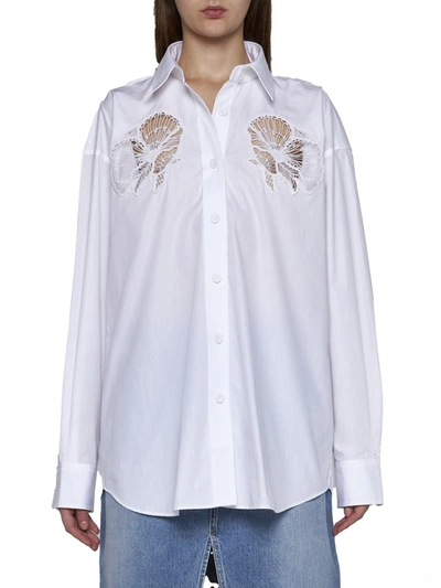 Shop Stella Mccartney Shirts In Pure White