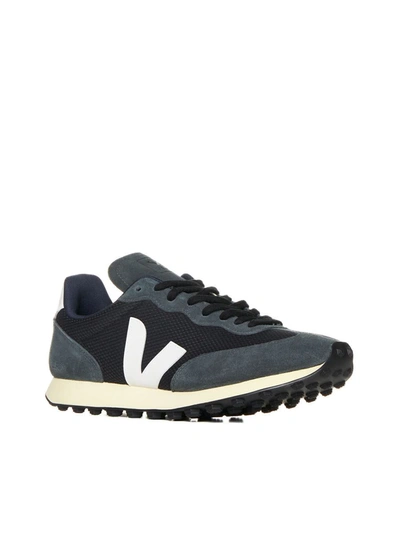 Shop Veja Sneakers In Black_white_oxford-grey