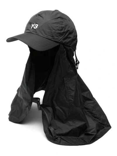 Shop Y-3 Adidas Nylon Baseball Cap In Black