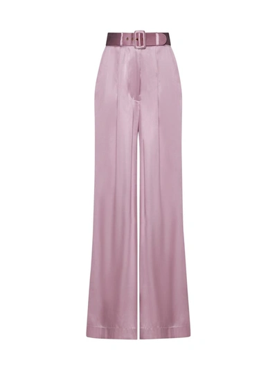 Shop Zimmermann Trousers In Pink