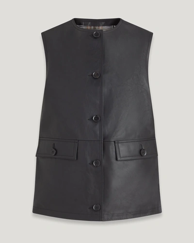 Shop Belstaff Apicem Vest In Black