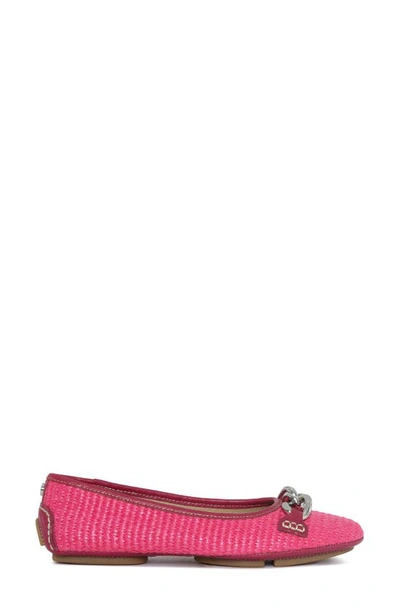 Shop Donald Pliner Driver Ballet Flat In Magenta-mag