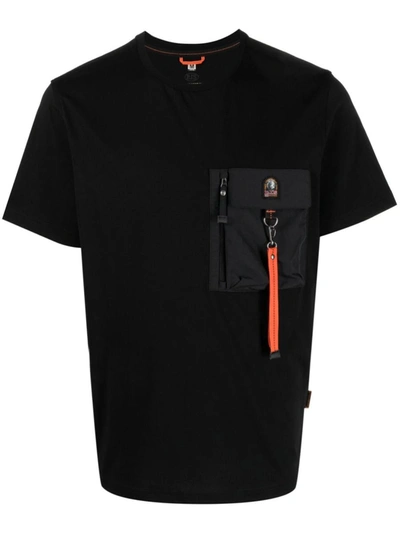 Shop Parajumpers Cotton T-shirt In Black