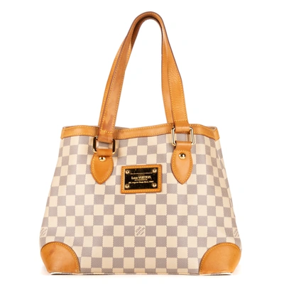 Pre-owned Louis Vuitton Hampstead In White